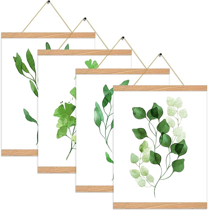 YK artwood 4 Pack Magnetic Poster Hanger Frame 20 inch Black- 20x24 20x30 20x28 Poster Frame for Wall Art Pictures Photos Prints Maps Diamond Art Painting