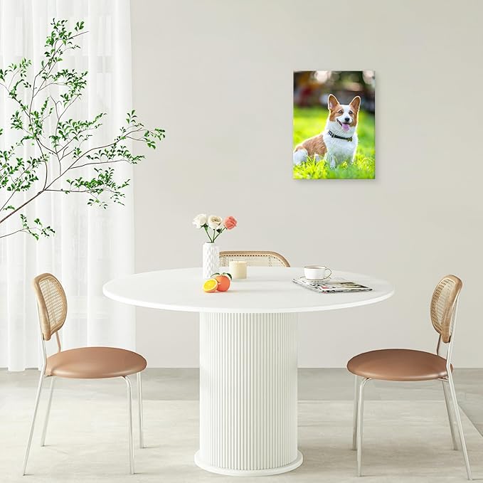 YYYYHPP Canvas Prints with Your Photos, Personalized Photo to Canvas Wall Art,Canvas Printing for Wedding, Family, Baby, Pets, Home Office Decor, Wrapped Frame 12"x16"