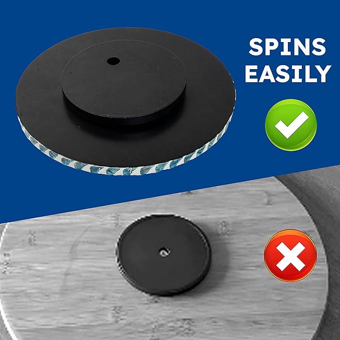 CLAYNIX Lazy Susan for Countertop - Lazy Susan for Table, Mother of Pearl Turntable Organizer, Wood Round Spinning Tray Rotating for Kitchen, Cabinet, Counter Spice Pantry.12.5 Inch