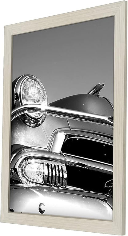 Americanflat 18x24 Poster Frame with Polished Plexiglass - Wide Picture Frames Made of Engineered Wood for Vertical or Horizontal Wall Display - Epic Collection - Light Wood