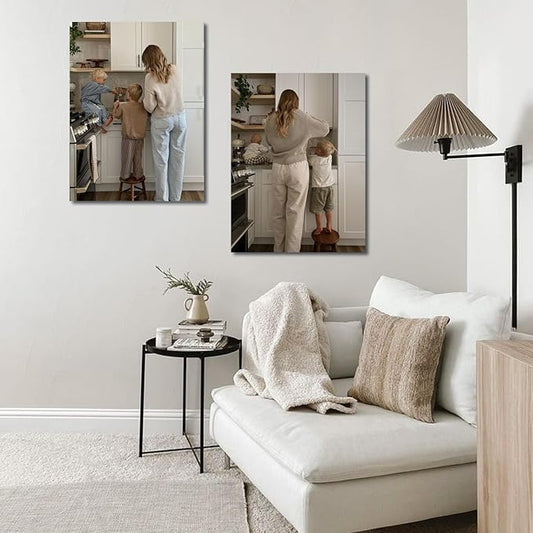 JIMUJIA Custom Canvas Art Print 18"x24" - Unframed Artwork, Personalized Wall Decor, Customizable Photo, Custom Portrait, Office, Living Room, Bedroom Wall Art(18×24in,Unframe)