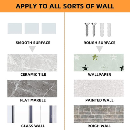 Acrylic Wall Shelves,Clear 4 inch Floating Shelves for Display,Ledges Pop Figures,Plant,Tiny Wall Mounted Transparent Shelf Small Invisible Shelves with Adhesive for Bedroom Living Room Decoration