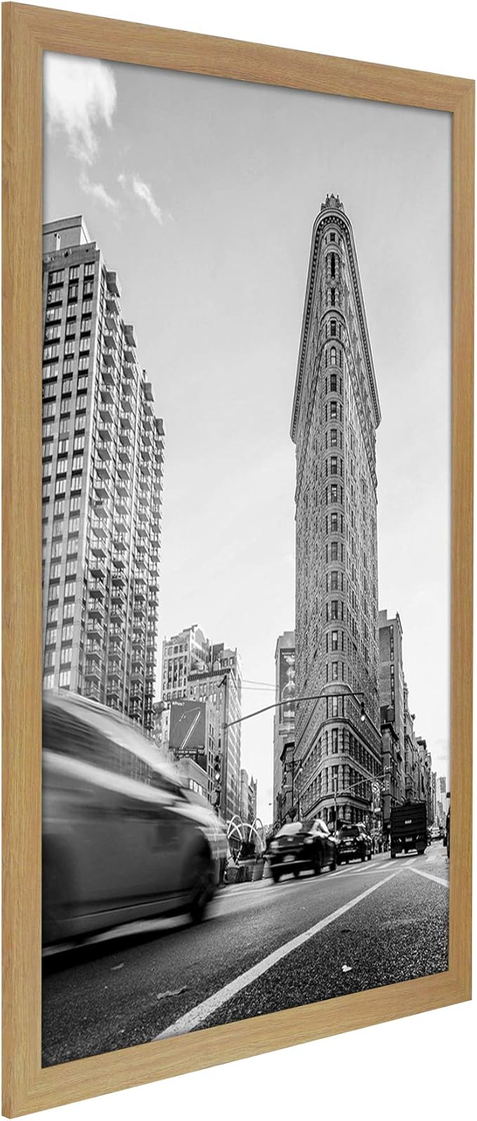 Americanflat 24x36 Poster Frame with Polished Plexiglass - Wide Picture Frames Made of Engineered Wood for Vertical or Horizontal Wall Display - Epic Collection - Pine