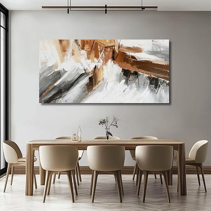 WINKAILIN Abstract Wall Art for Living Room Colorful Hanging Decor 29"x58" Home Decorations for Kitchen Geometric Picture Prints for Dining Room