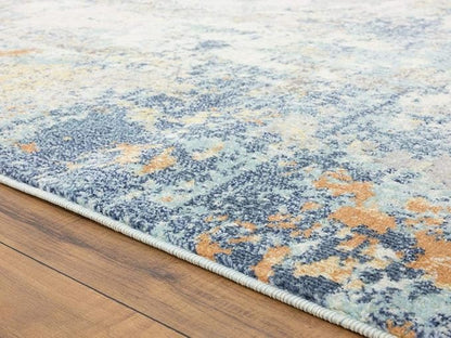 LUXE WEAVERS Abstract Blue Multi Colored 5x7 Area Rug