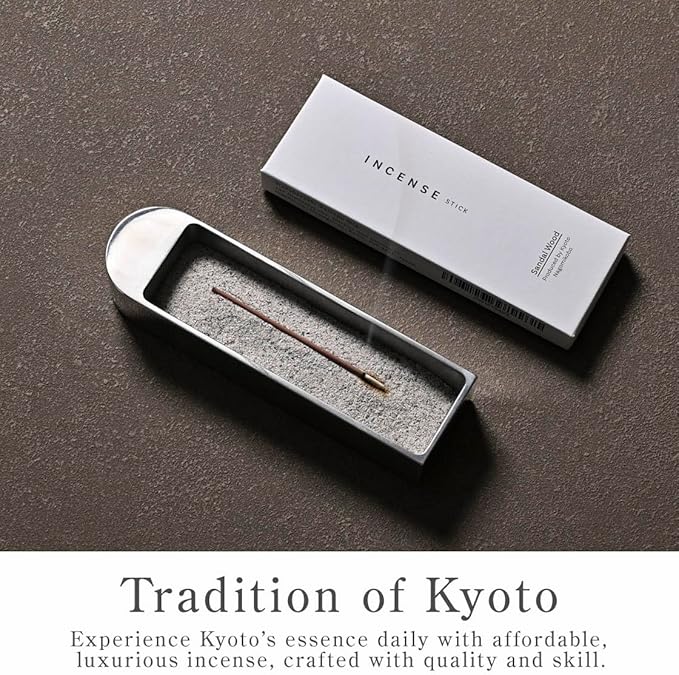 Kyoto White Tea Incense Sticks - Japanese Temple Aroma, Ideal for Relaxation & Meditation, Approx. 60 Sticks (0.044 Pounds) - Premium Quality Incense for Spiritual & Home Use Nagomikobo