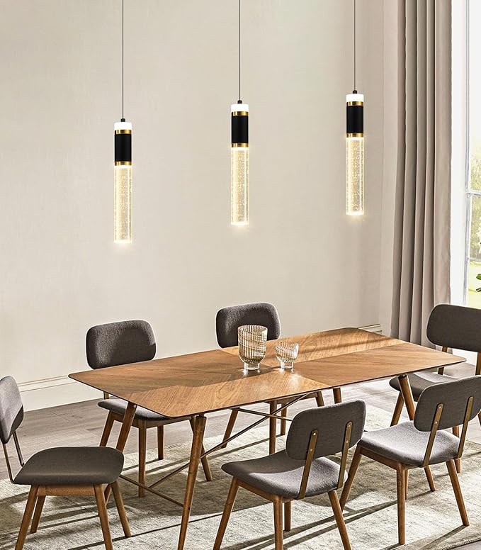 Modern Chandeliers Kitchen Island Pendant Lighting LED Dimmable Lights Hanging Chandelier Crystal Lighting Fixtures Chic Flush Mount Pendant Lighting for Dining Room Bedoom Bathroom 2700K 6000K