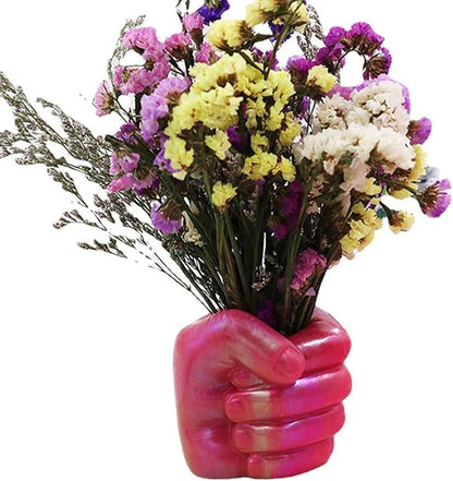 Fist Silicone Flower Pot Concrete Mold Succulent Planter Molds Vase Left Right Hand Pen Holder Storage Box Mould Epoxy Resin Clay Cement Moulds (Left Hand)