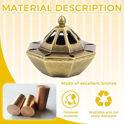 1 PCS Incense Burner Holder for Cones & Sticks, Spaceship Shape Incense Cone Holder with Detachable Tray, Decorative Zen Home Office Decor