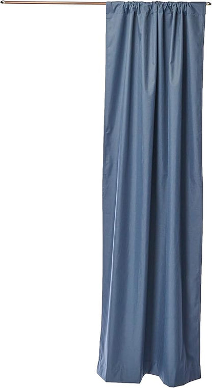 ECLIPSE Kendall Modern Blackout Thermal Rod Pocket Window Curtain for Bedroom or Living Room (1 Panel), 42" x 84", Slate