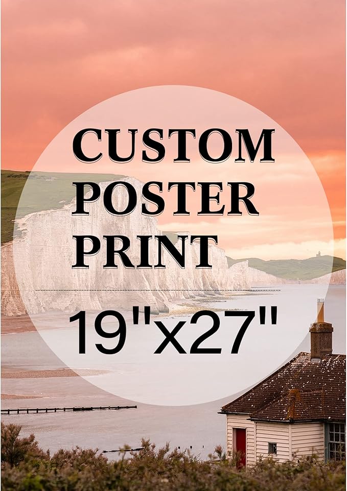 jenesaisquoi Custom Canvas Art Print 19" x 27", Upload Your Photo Image Custom Personalized Photo to Poster Printing Home Decor Wall Art Prints (Unframed)