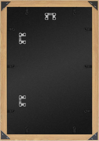 Americanflat 12x18 Poster Frame with Polished Plexiglass - Wide Picture Frames Made of Engineered Wood for Vertical or Horizontal Wall Display - Epic Collection - Dark Oak