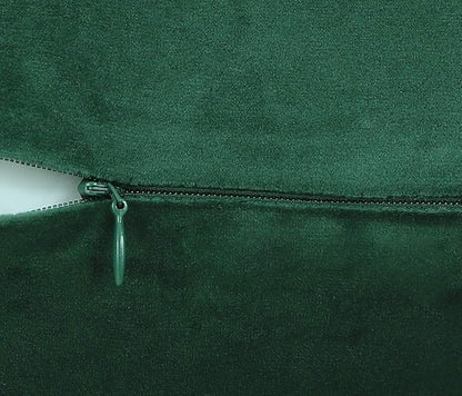 Jeneoo Comfy Soft Thick Velvet Throw Pillow Covers Decorative Solid Square Couch Cushion Cases for Bedroom Sofa Car Decor (Hunter Green, 16 x 16 Inches, 2 Pieces)