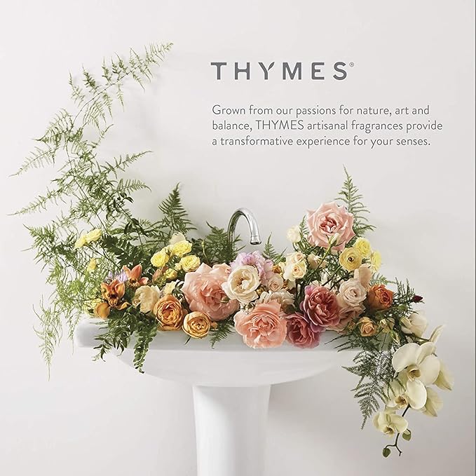 Thymes Travel Tin Holiday Candles - Scented Candles for Home Decor - Winter Scents - Christmas Gifts - Luxury Home Fragrance Gifts for Women & Men - Silver (Highland Frost, 2.5 oz)