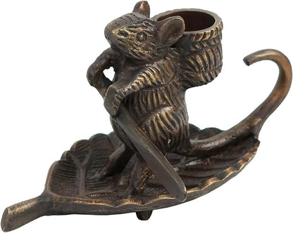 Intrepid Mouse Candleholder