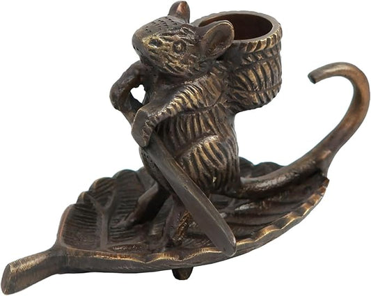 Intrepid Mouse Candleholder
