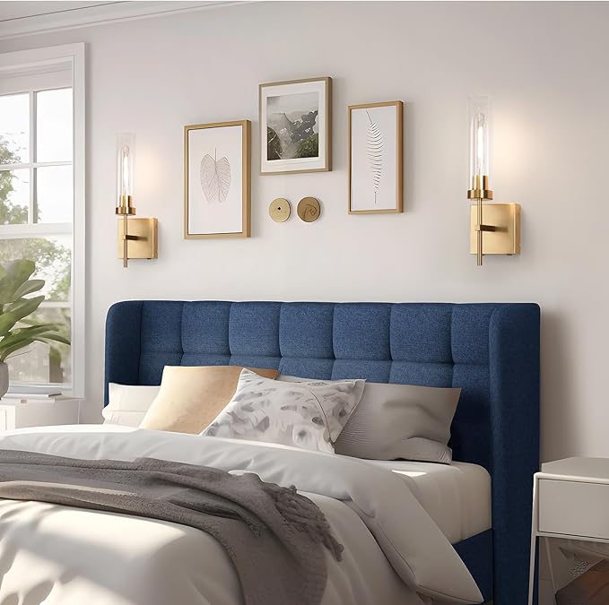 Wireless Sconces,Battery Operated Wall Sconce 15000mAh 3000K Infinitely Dimmable with Remote Control Endurance 200 Hours Fast Charging,Wall Sconce for Bedroom Living Room Hallway