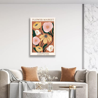 Zzuyi Flower Market Poster,Anthropologie art,Botanical Flower wall art for Living Room Bedroom Decoration-16x24