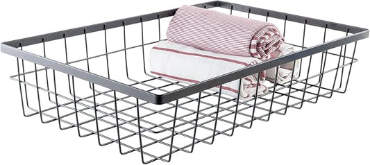 G.E.T. WB-1814-MG Urban Renewal 17.75" x 11.25" Wire Basket, 4" Tall, Metal