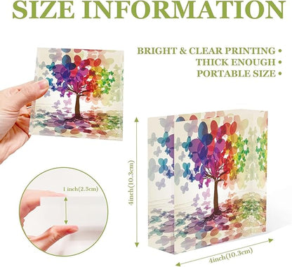 Acrylic Desk Decor Abstract Colorful Tree Thank You Presents for Women Coworker Meaningful Presents for Women Valentines Day Presents for Teachers Retirement Presents for Woman