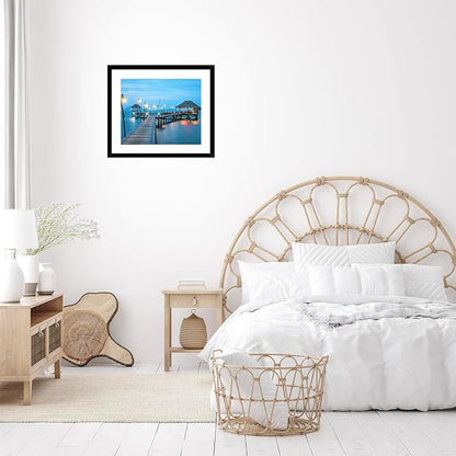 20x25 Picture Frame with 16x20 Mat Set of 2, Display Photo 16x20 with Mat or 20 x 25 Without Mat, Wall Hanging Large 20 by 25 Poster Frame with Plexiglass, 2 Pack, Black
