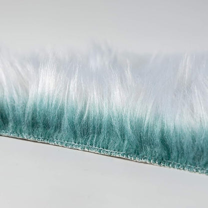 Ashler faux fur rug, Fluffy Shaggy Area Rug Ultra Soft 5 x 7 Feet Rectangle Fur Rug Frosted Bottom Spring Green Fuzzy Rug Machine Washable Shag Rug, Nursery Decor Throw Rugs for Bedroom, Living Room