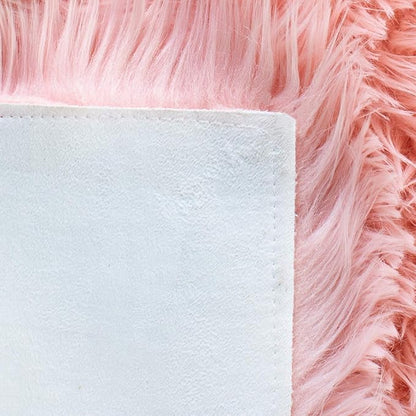 SAFAVIEH Faux Sheep Skin Collection Runner Rug - 2'6" x 6', Pink, Silken Glam Design, Non-Shedding & Easy Care, 2.35-inch Thick Ideal for High Traffic Areas in Living Room, Bedroom (FSS235G)