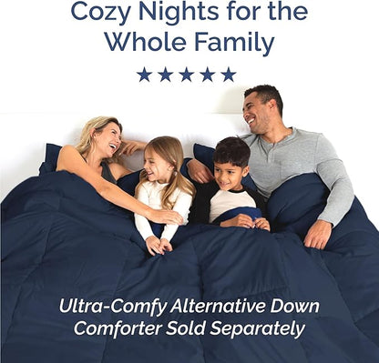 Twin Size 3 Piece Sheet Set - Comfy Breathable & Cooling Bed Sheets Set - Hotel Luxury Bedding for Women, Men, Kids, Teens, Boys & Girls - Deep Pockets, Ultra-Soft, Wrinkle Free - Oeko-Tex - Navy Blue