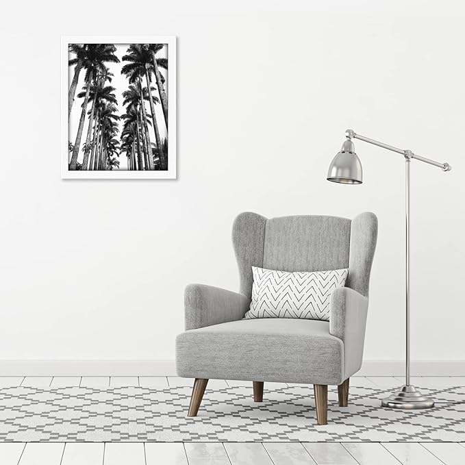 Americanflat 22x28 Poster Frame with Polished Plexiglass - White Picture Frame - Wide Photo Frames Made of Engineered Wood for Vertical or Horizontal Wall Display - Epic Collection - White