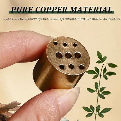 Incense Holder for Sticks and Backflow Incense, Handmade Glass Cherry Blossom Incenses Stick Holder with 9 Incenses Holes Incenses Burner Ash Catcher Ideal for Incense Burning, Home & SPA Decor