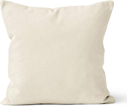 Upgrade Your Bedding Experience with The Made of 100% Cotton Euro Shams 2 Pack Cushion Cover 32"x 32" Size fits Decorative Cover. Envelope Closure Ivory