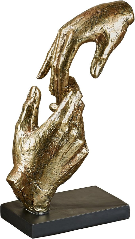 Touch of Class Loving Hands Gold Table Sculpture – 11.5" Resin Statue
