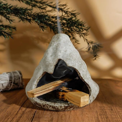 Pure White Zongzi Palo Santo Holder – Elegant Sage Cone Incense Dish for Zen Meditation & Energy Cleansing – Ideal for Aromatherapy, Stress Relief, and Mindfulness Decor Gifts.