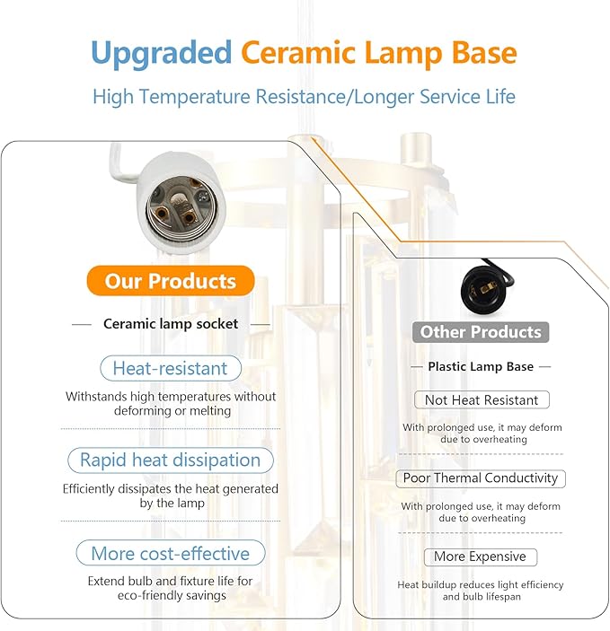 LMQNINE Pendant Light, Gold Modern Pendant Light Fixtures, Mini Crystal Chandeliers, Adjustable 5-Light Pendant Lighting for Kitchen Island Dinning Room Bedroom (Gold 5-Light)…
