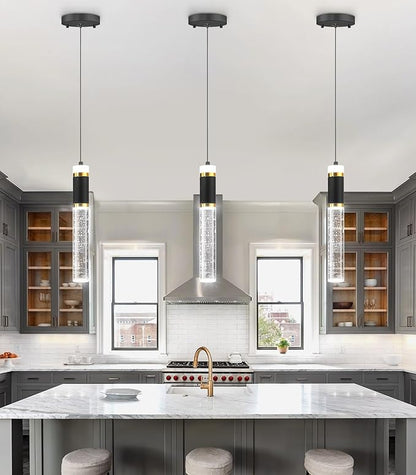 Modern Chandeliers Kitchen Island Pendant Lighting LED Dimmable Lights Hanging Chandelier Crystal Lighting Fixtures Chic Flush Mount Pendant Lighting for Dining Room Bedoom Bathroom 2700K 6000K