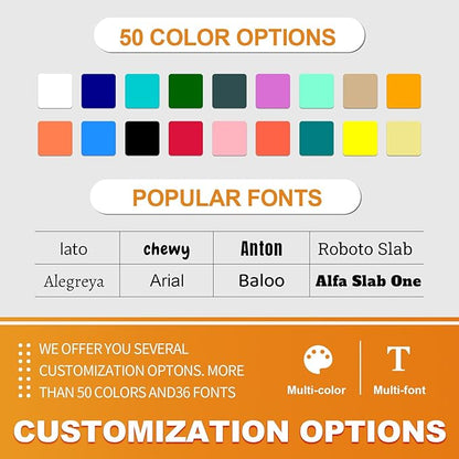 Custom Vinyl Banners and Signs Personalized with Photo or Logo Text, DIY Banner Customized for Birthday Party Graduation Thanksgiving Wedding Business Indoor Outdoor Display