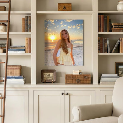 JIMUJIA Custom Canvas Art Print 20"x24" - Unframed Artwork, Personalized Wall Decor, Customizable Photo, Custom Portrait, Office, Living Room, Bedroom Wall Art(20×24in,Unframe)