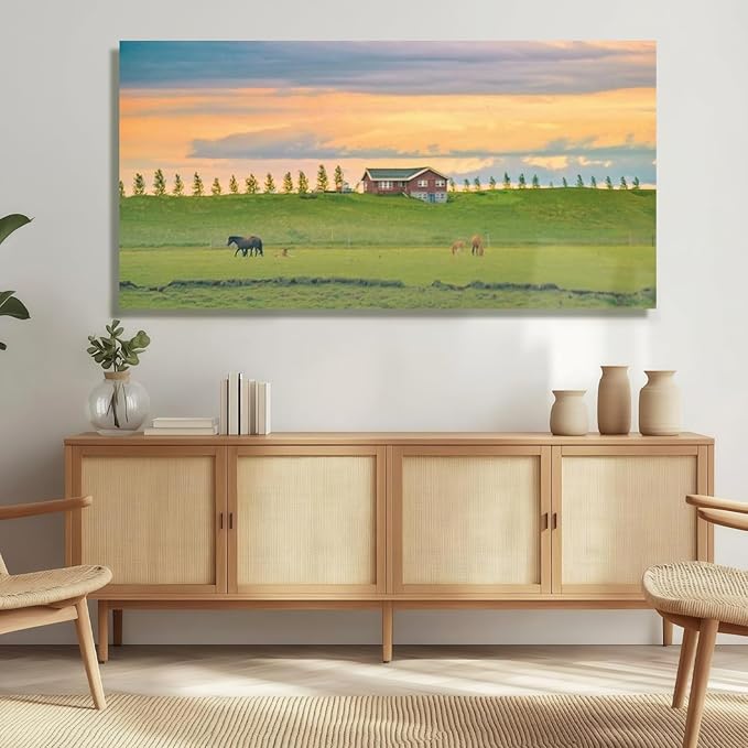 JIMUJIA Custom Canvas Art Print 36"x72" - Unframed Artwork, Personalized Wall Decor, Customizable Photo, Custom Portrait, Office, Living Room, Bedroom Wall Art(36×72in,Unframe)