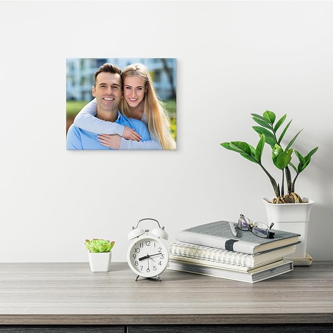 YYYYHPP Canvas Prints with Your Photos, Personalized Photo to Canvas Wall Art,Canvas Printing for Wedding, Family, Baby, Pets, Home Office Decor, Wrapped Frame 12"x10"