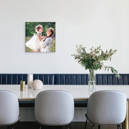 YYYYHPP Canvas Prints with Your Photos, Personalized Photo to Canvas Wall Art,Canvas Printing for Wedding, Family, Baby, Pets, Home Office Decor, Wrapped Frame 18"x18"