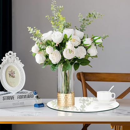 10" 10PCS Round Mirrors for Centerpieces, Circle Mirror Centerpieces for Tables, Mirror Tiles for Wall Table Wedding Centerpiece Mirrors Plates for Candle Birthday Decorations DIY Craft
