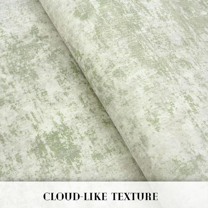 Modern Abstract Runner Rug 2x6, Sage Green Grey Washable Kitchen Runner Non-Slip Soft Hallway Rug Runner Thin Print Faux Wool Carpet for Entryway Bedroom Laundry Room Indoor Home Decor