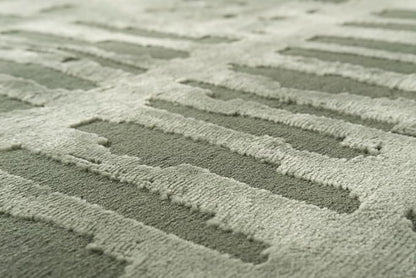 Revival Rugs Shell 10'6" x 14'3" Washable Area Rug for Living Room Bedroom - 100% Recycled Oeko-TEX Certified, Medium Pile, Green