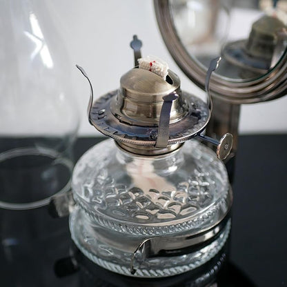 2Pcs Oil Lamp Burner #2 Size Bronze Plated for Antique Lamps Oil Lamp Replacement Kerosene Lamps Parts with Reduction Collar and Cotton Lamp Wick Fits Holds a 3 Inch Base Chimney