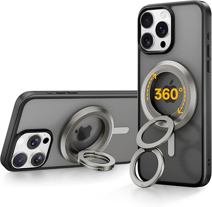 SYNCWIRE for MagSafe Ring Phone Holder, 360° Rotation Magnetic Cell Phone Grip Dual-Sided Magnets Phone Ring Kickstand Compatible with iPhone 17 16 15 14 13 12 Pro Max MagSafe, Android, Samsung etc.