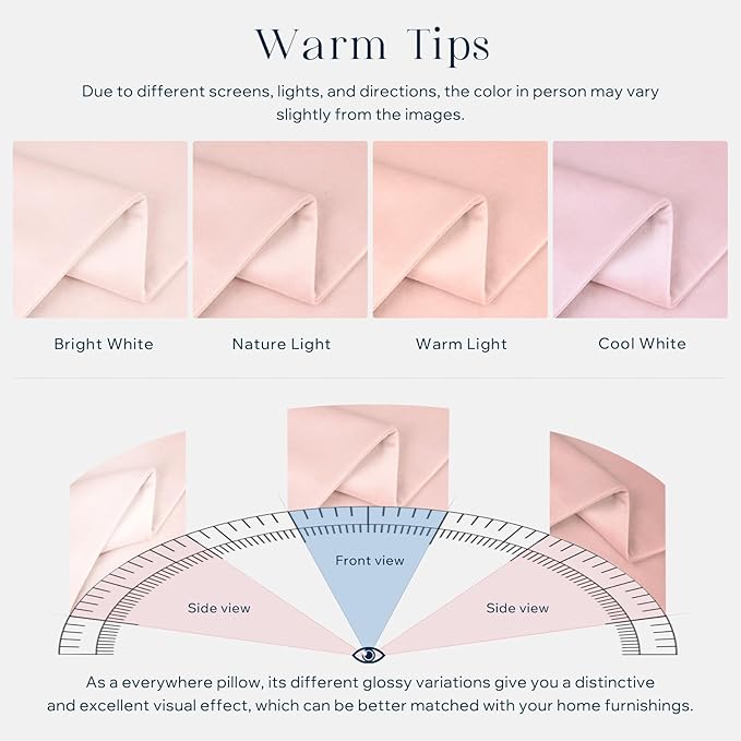 Phantoscope Pack of 2 Velvet Decorative Throw Decorative Pillow Cover Soft Solid Square Cushion Case for Couch Light Pink 18 x 18 inches 45 x 45 cm