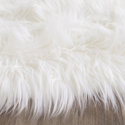 SAFAVIEH Faux Sheep Skin Collection 3' x 5' Pink FSS235G Silken Glam 2.35-inch Thick Area Rug