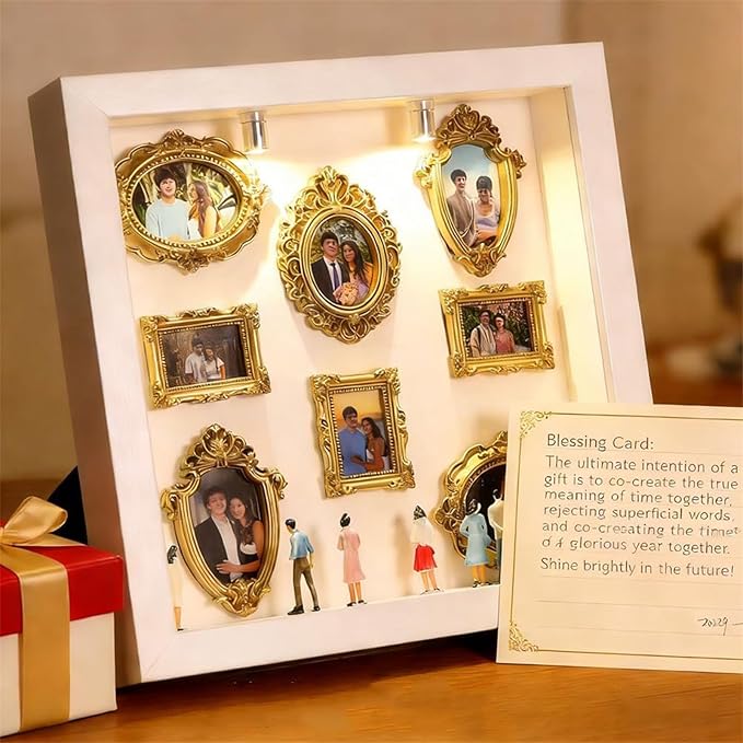 DIY Mini Museum Silhouette Box Unique Memory Keepsake for Home Decor 2026 New Mini Museum Display (Natural)