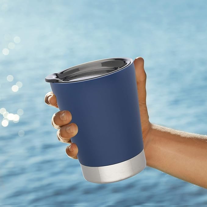 DISCOUNT PROMOS 12 oz. Itsy Vacuum Insulated Travel Mugs - 6 Pack - Blue