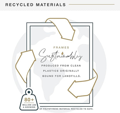 MCS Trendsetter 20x30 Poster Frame Black High-Gloss, Vertical & Horizontal Wall Hanging Large Picture Frame for Photos, Posters & Art Prints (1-Pack)